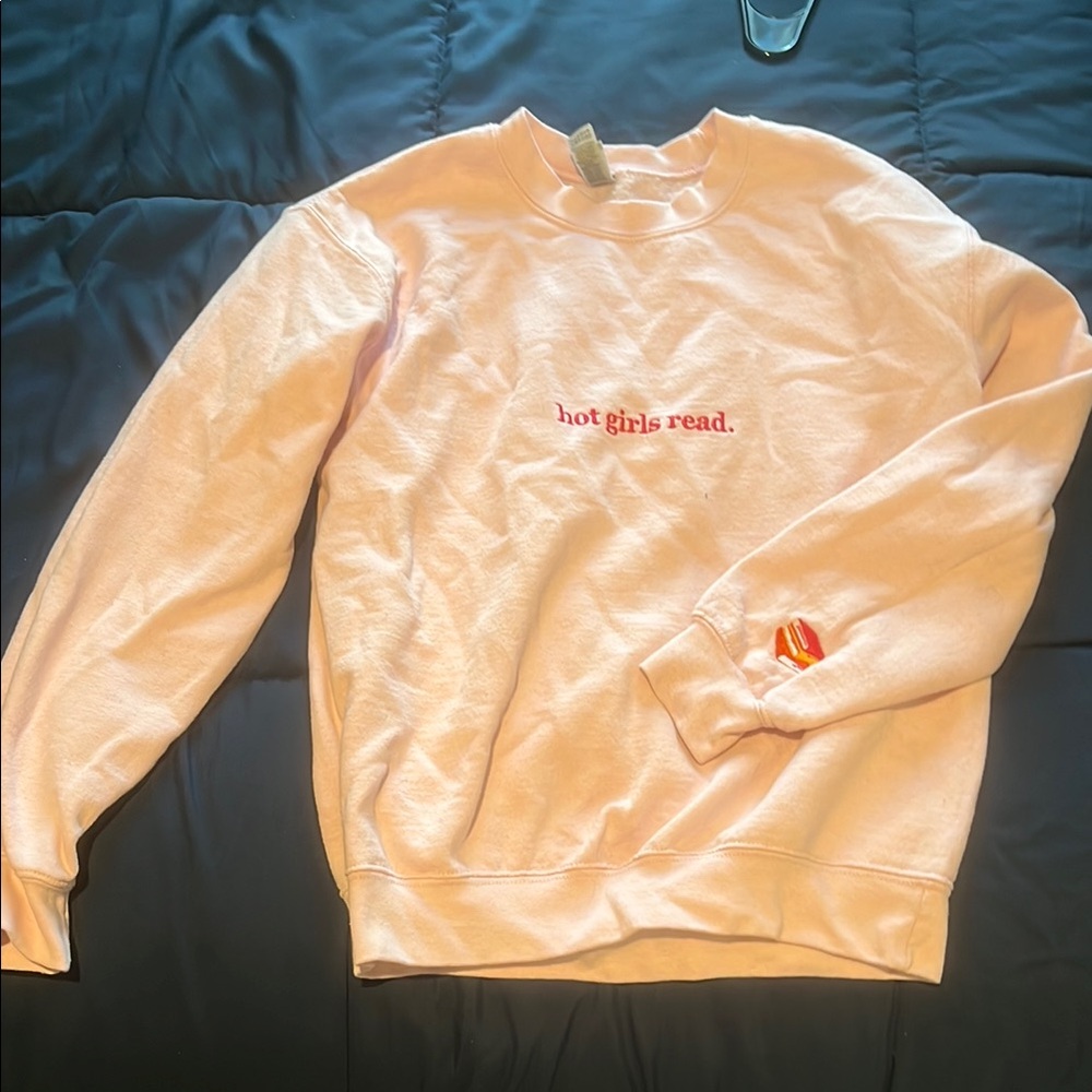 Etsy Light Pink Crewneck Sweatshirt